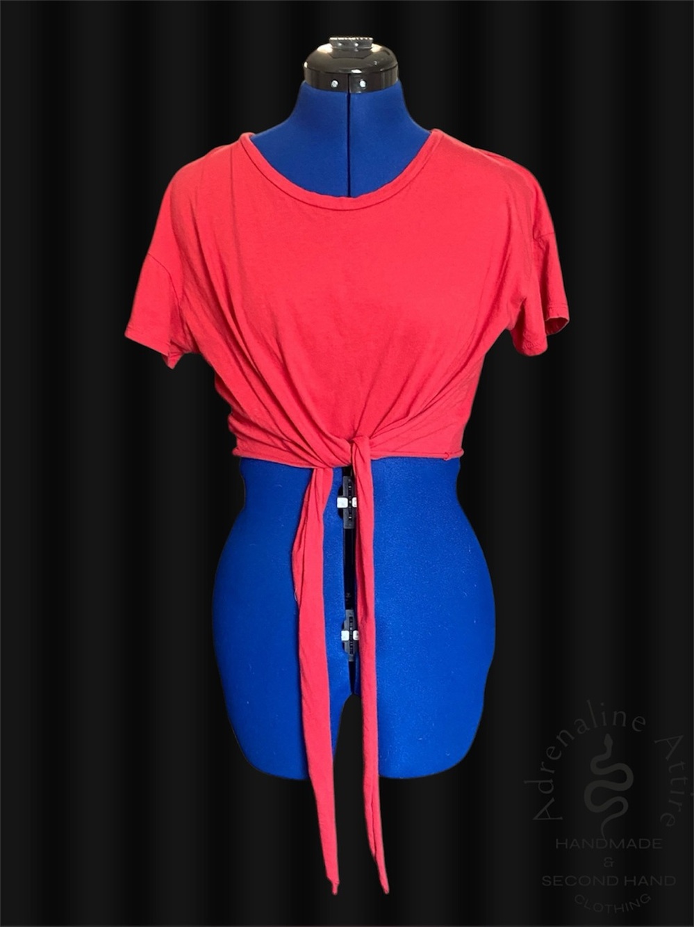 Red Tie Crop Top